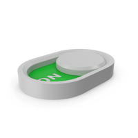 Green Slider Switch On Symbol PNG & PSD Images