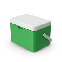 Green Plastic Ice Cooler Box PNG & PSD Images