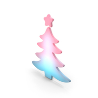 Colorful Christmas Tree Symbol PNG & PSD Images