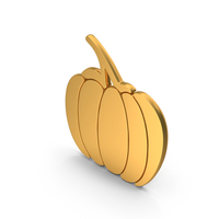 Golden Pumpkin Symbol PNG & PSD Images