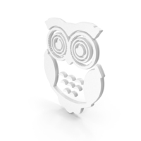 Owl Bird Logo Design White PNG & PSD Images