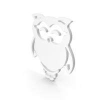 White Owl Bird Symbol PNG & PSD Images