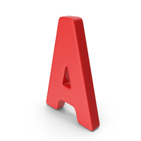 Red Letter A PNG & PSD Images