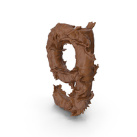 Chocolate Splash Small Letter G PNG & PSD Images