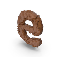 Chocolate Splash Small Letter E PNG & PSD Images