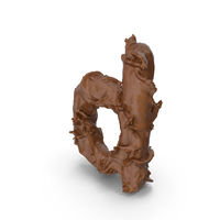 Chocolate Splash Small Letter D PNG & PSD Images