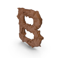 Chocolate Splash Capital Letter B PNG & PSD Images