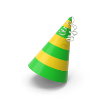 Green & Yellow Party Hat PNG & PSD Images