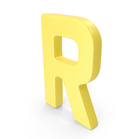 Yellow Letter R PNG & PSD Images