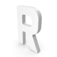 White Letter R PNG & PSD Images