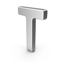 Silver Letter T PNG & PSD Images