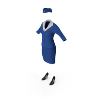 Stewardess Uniform PNG & PSD Images