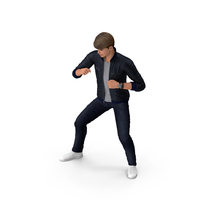 Teenage Boy Street Clothes Action Pose PNG & PSD Images