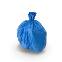 Tied Closed Blue Rubbish Bag Small PNG & PSD Images