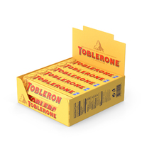 Toblerone Milk Chocolates Box PNG & PSD Images
