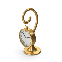 Gold Hanging Clock With Stand PNG & PSD Images