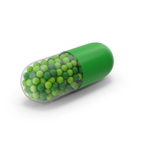 Green Capsule PNG & PSD Images