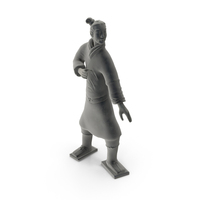 Standing Archer Terracotta Warrior PNG & PSD Images