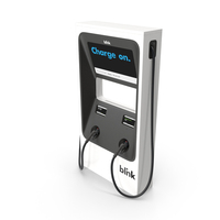 Electric Car DC Fast Charger Blink PNG & PSD Images