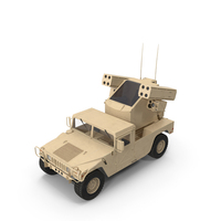 HMMWV M998 Equipped with Avenger Simple Interior Desert PNG & PSD Images