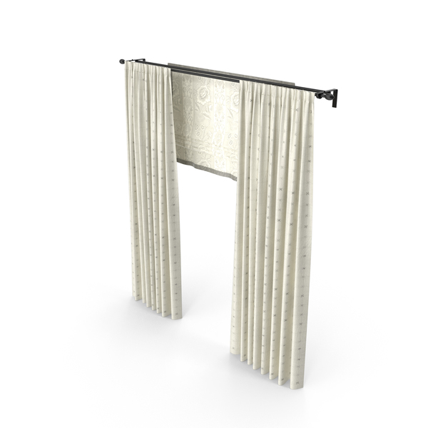 Beige Roman Curtains PNG & PSD Images