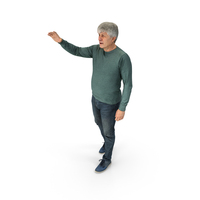 Old Man Making Hand Gesture PNG & PSD Images