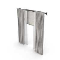Brown Roman Curtains PNG & PSD Images