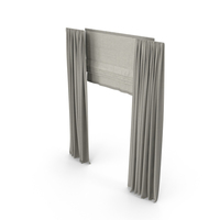 Brown Roman Curtains PNG & PSD Images