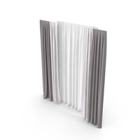 Curtain With Tulle PNG & PSD Images