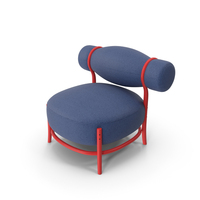 Blue Chignon Chair PNG & PSD Images