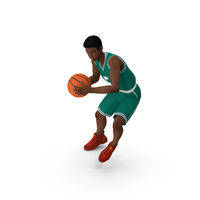 Light Skin Teenager Basketball Player Playing Pose PNG & PSD Images