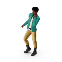 Light Skin Teenager Fashionable Style Dancing Pose PNG & PSD Images