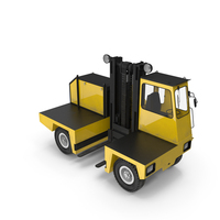 Side Loading Forklift Truck Yellow PNG & PSD Images