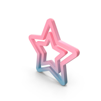 Colorful Christmas Star Symbol PNG & PSD Images