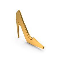 Golden High Heels Symbol PNG & PSD Images