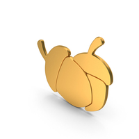 Golden Nut Fruit Symbol PNG & PSD Images