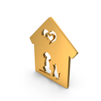 Golden Animal Home Logo PNG & PSD Images