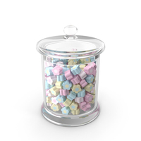 Candy Jar With Marshmallows PNG & PSD Images