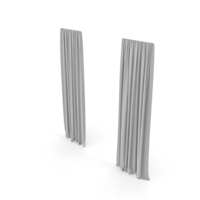 White Curtains from Tulle PNG & PSD Images