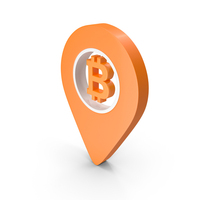 Bitcoin Location Symbol PNG & PSD Images