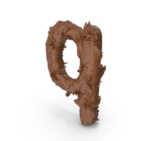 Chocolate Splash Small Letter Q PNG & PSD Images