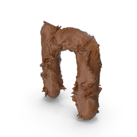 Chocolate Splash Small Letter N PNG & PSD Images