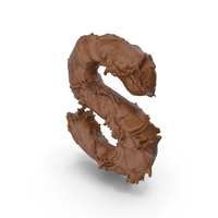 Chocolate Splash Small Letter S PNG & PSD Images