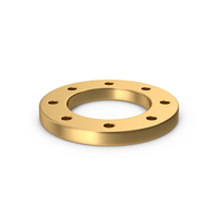 Gold Pipe Flange PNG & PSD Images
