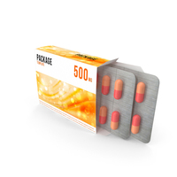 Medicine Box Package With Pills PNG & PSD Images