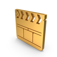 Golden Clapper Board Logo PNG & PSD Images