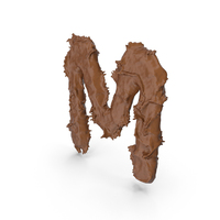 Chocolate Splash Capital Letter M PNG & PSD Images
