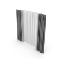 Gray Curtains PNG & PSD Images
