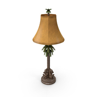Table Lamp Monkey Palm PNG & PSD Images