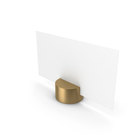 White Metal Place Card Holder PNG & PSD Images